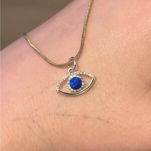 Elegant Silver Evil Eye Bracelet